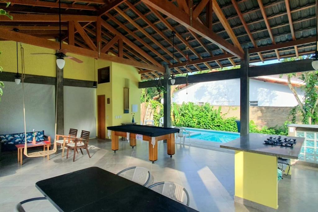 Itamambuca A Beira Mar Com Piscina Villa Ubatuba Exterior foto